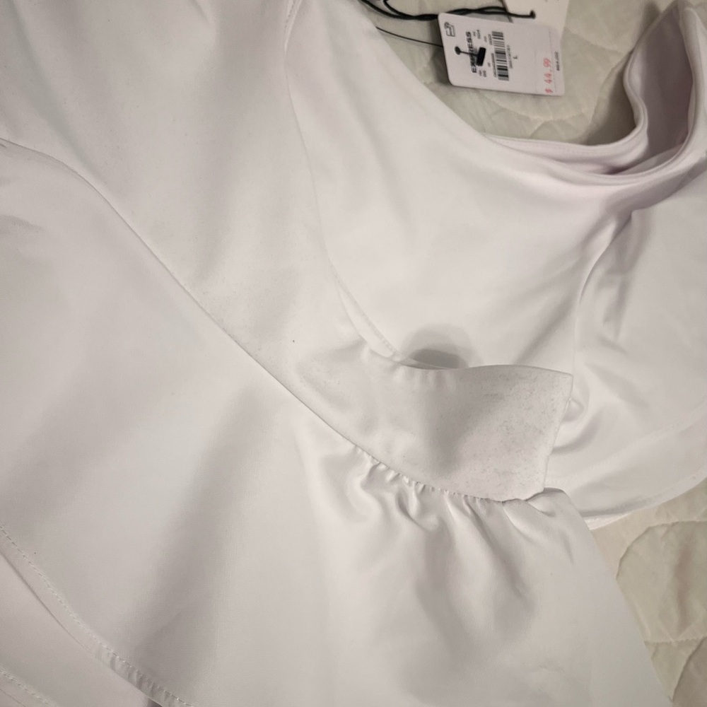 Express Black Ruffle Sleeve Blouse - Picture 5 of 8
